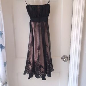 BOGO OC by OC black and pink party dress sz 0 NWT